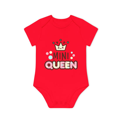 Mini Queen Romper – Schattige Baby Romper met Kroontje | Biokatoen in 4 Kleuren Printify