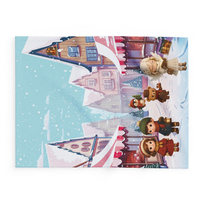 Arctic Fleece Deken – Midwinter Village – 76×101 cm / 127×152 cm / 152×203 cm