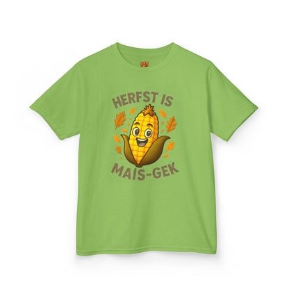 Mais gek kinder shirt Lime bedrukking voor