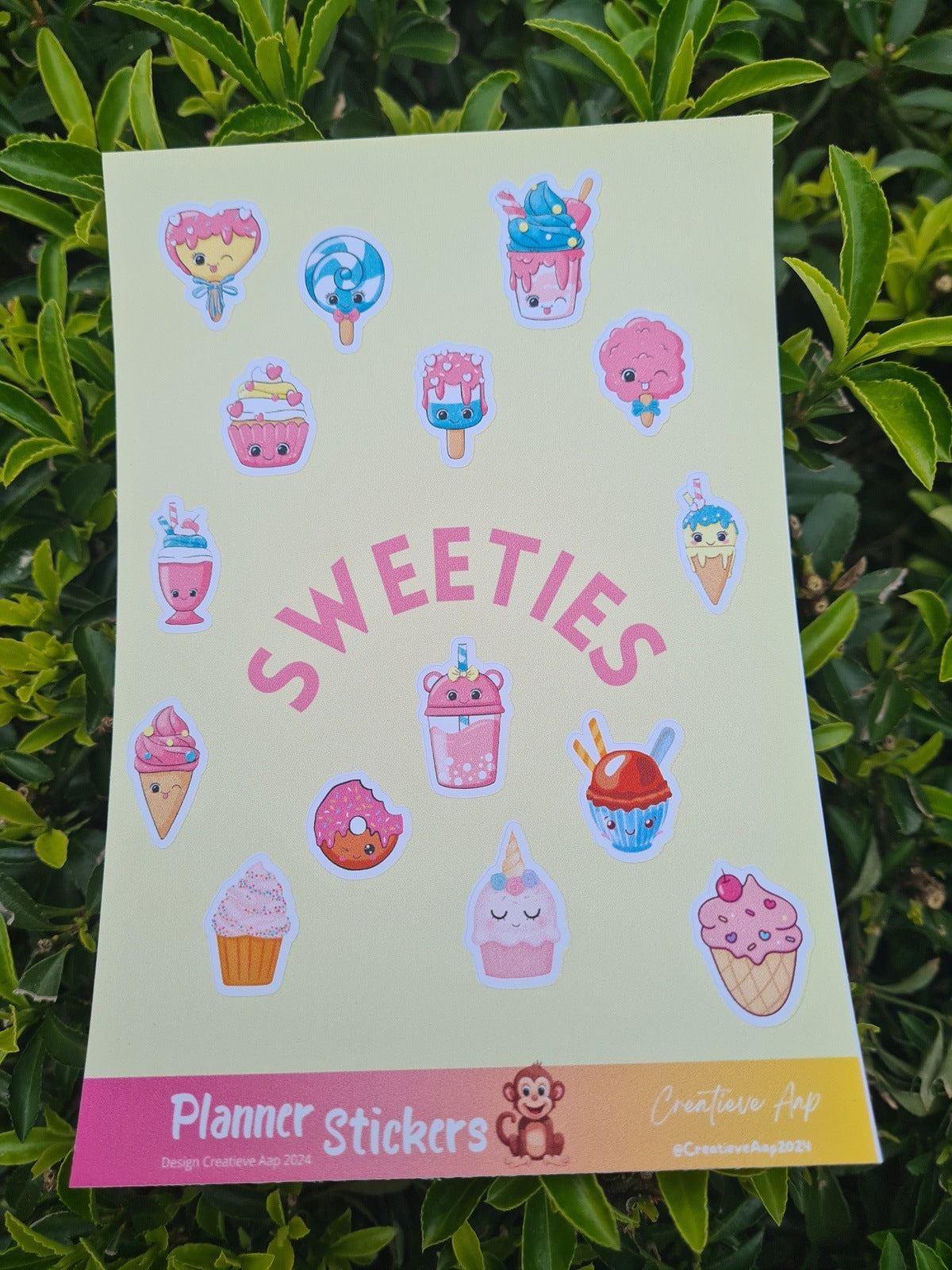 Handgemaakt Planner Sticker Vel - Sweeties
