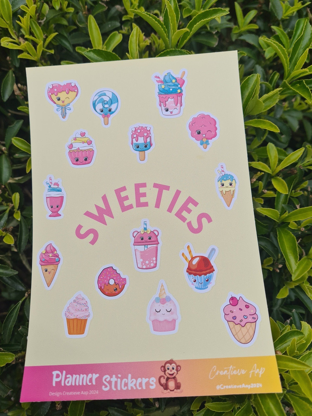 Handgemaakt Planner Sticker Vel - Sweeties