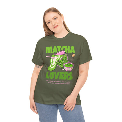 Unisex Heavy Cotton Tee – Matcha Lovers