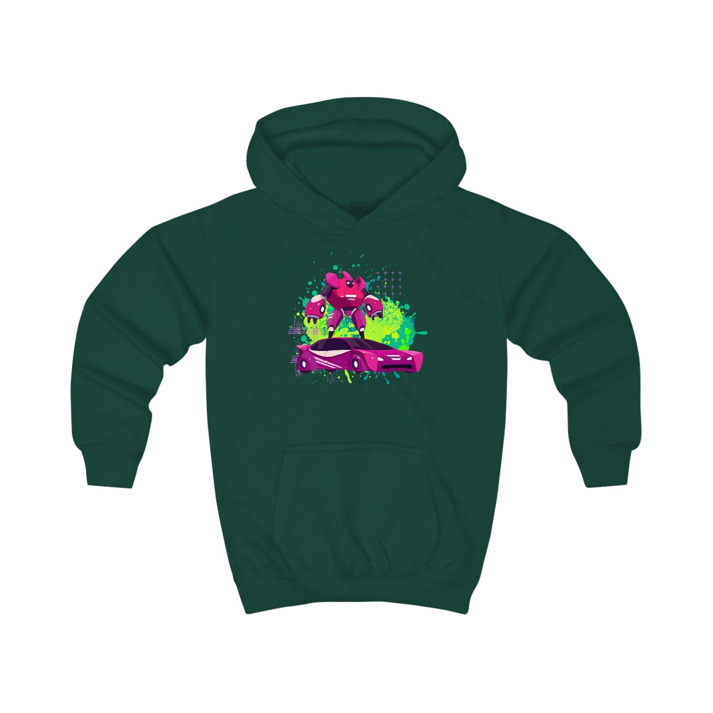Kinder Hoodie – Robot Car Power | Creatieve Aap | Stoere hoodie