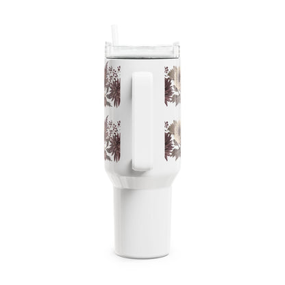 Bloemen Tumbler 1180ml – Roestvrijstaal met dubbelwandige isolatie - Creatieve Aap