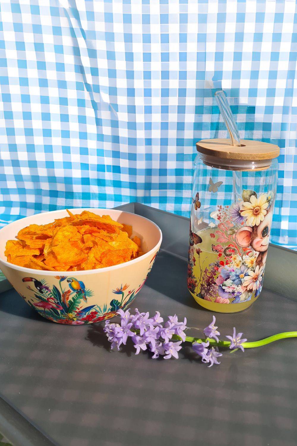 a vase of flowers sitting on a table 