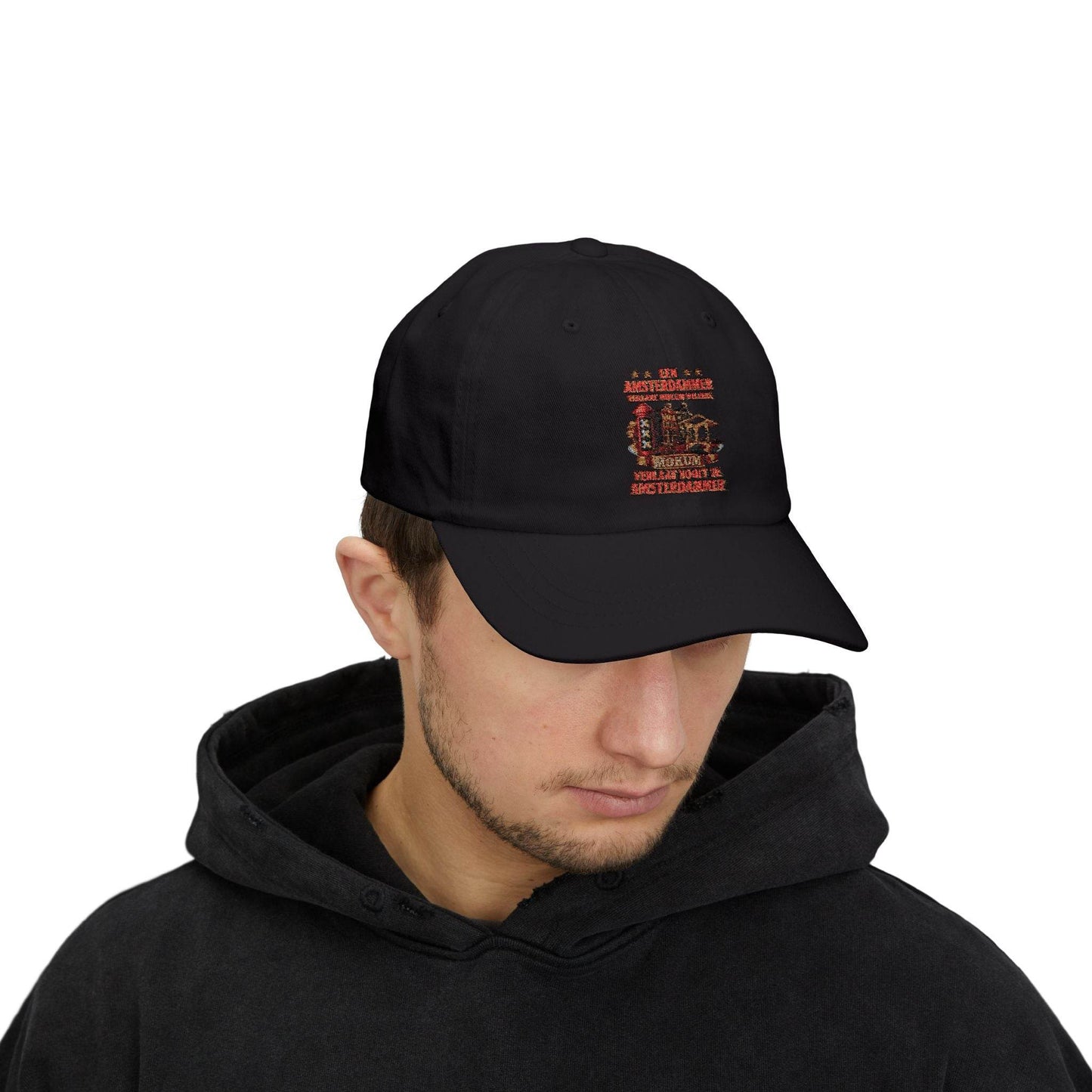Amsterdammer Cap – Geborduurd Design 🧢🌆 - Creatieve Aap