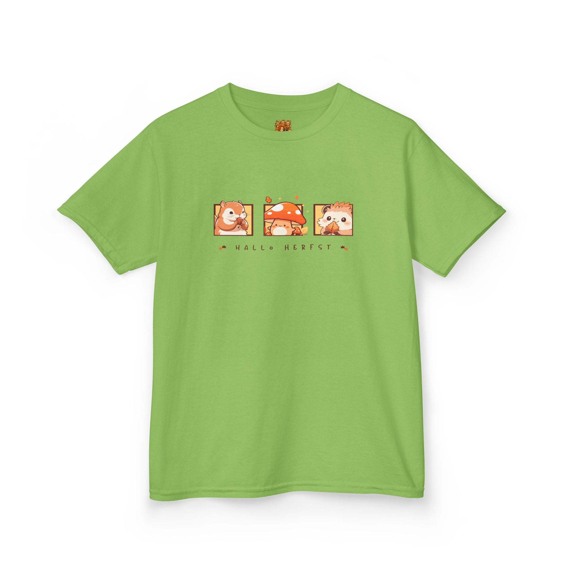 Shirt kids anime hallo herfst lime
