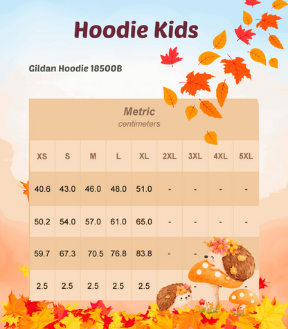 Maten Tabel kids Hoodie 