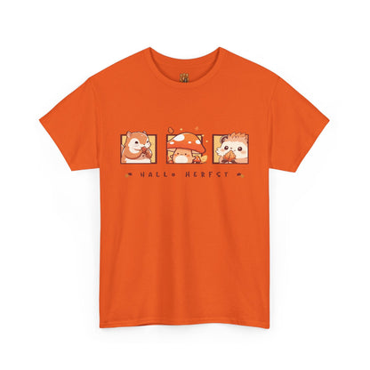 Adult shirt Anime Hallo Herfst bedrukking voor. Kleur Orange