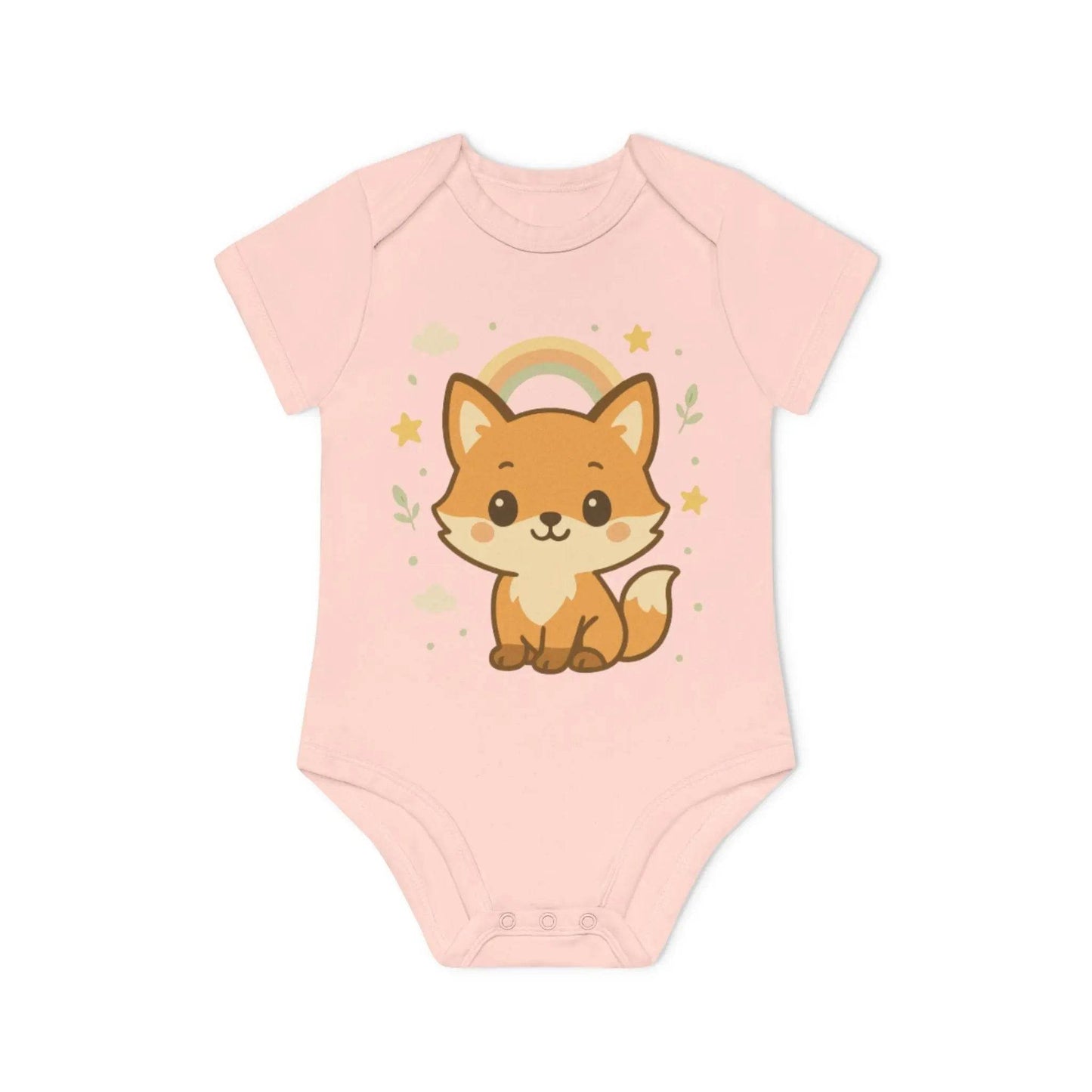 Foxy Romper – Baby Romper met Schattige Vos Design | Biologisch Katoen in 6 Kleuren - Creatieve Aap