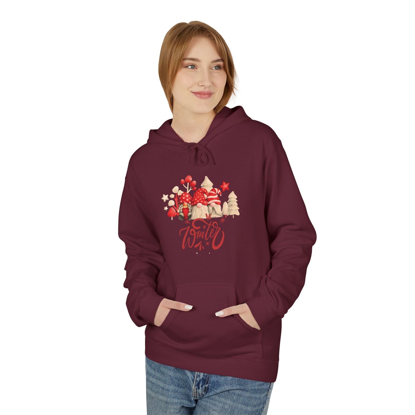 Unisex Hoodie – Wintertijd Collectie | Creatieve Aap | Cozy winter hoodie