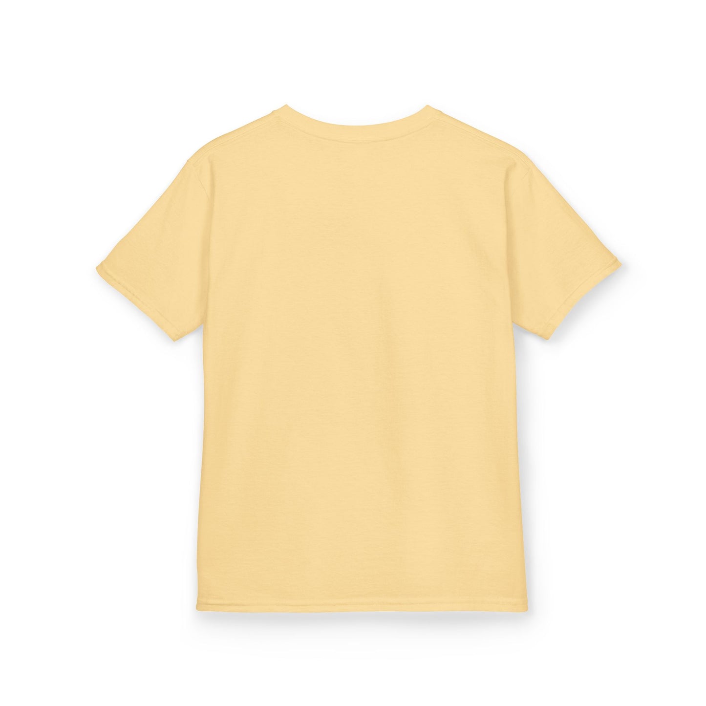 Kawaii anime girl warrior strijdster kinder shirt Yellow Haze. Achterkant blanco.