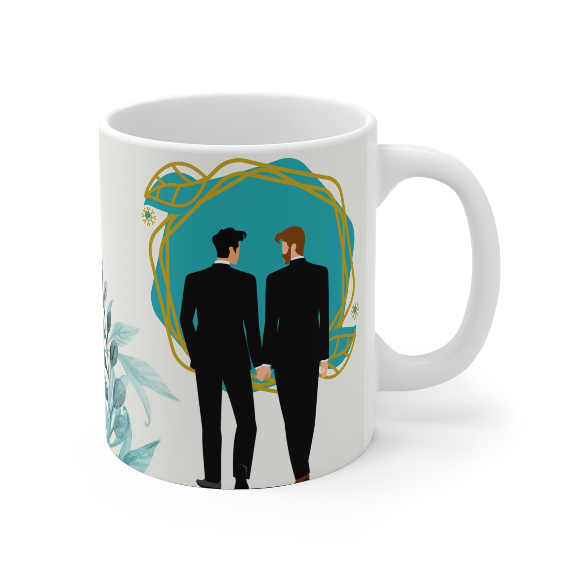 Mr. & Mr. Huwelijksmok – Liefdesvolle Cadeaumok (325 ml & 440 ml) Printify