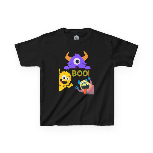 Kinder T-shirt – Boo! Halloween Monsters