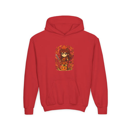 Kids hoodie warrior strijdster girl Red