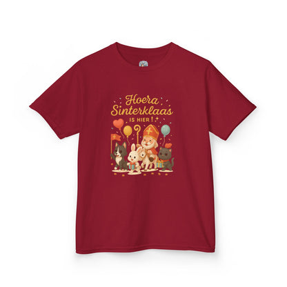 🎁 Kinder T-shirt – Hoera Sinterklaas is hier!