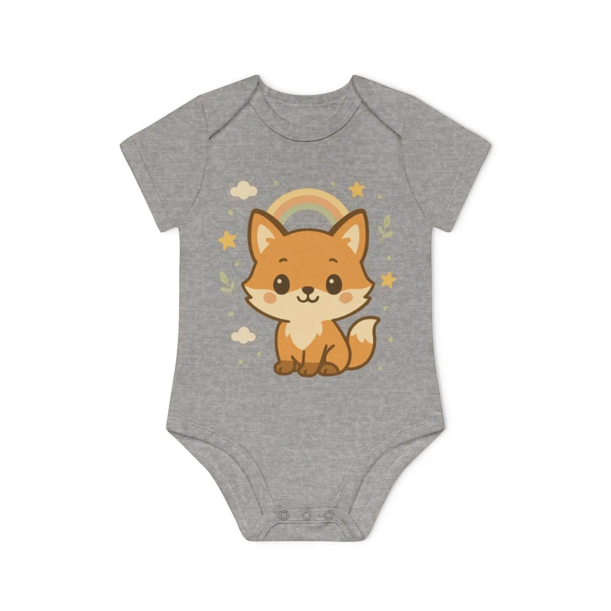Foxy Romper – Baby Romper met Schattige Vos Design | Biologisch Katoen in 6 Kleuren - Creatieve Aap