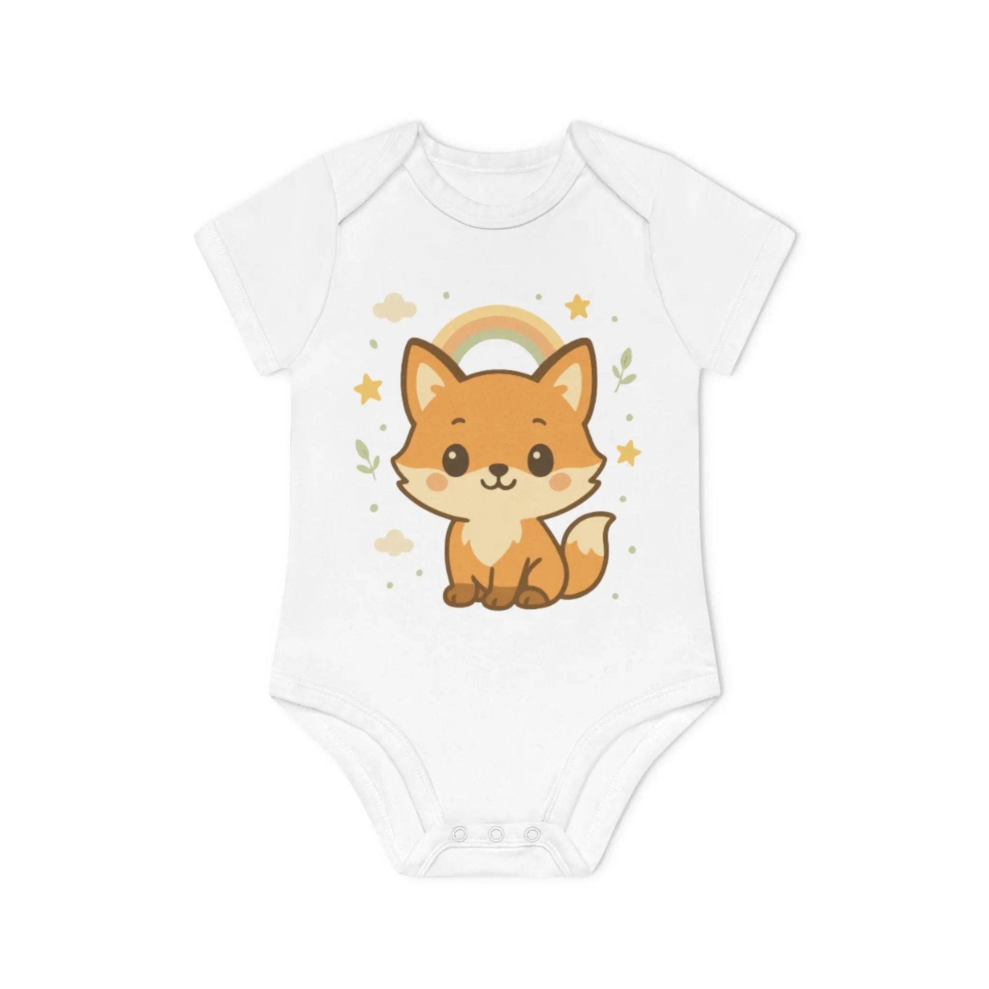 Foxy Romper – Baby Romper met Schattige Vos Design | Biologisch Katoen in 6 Kleuren - Creatieve Aap