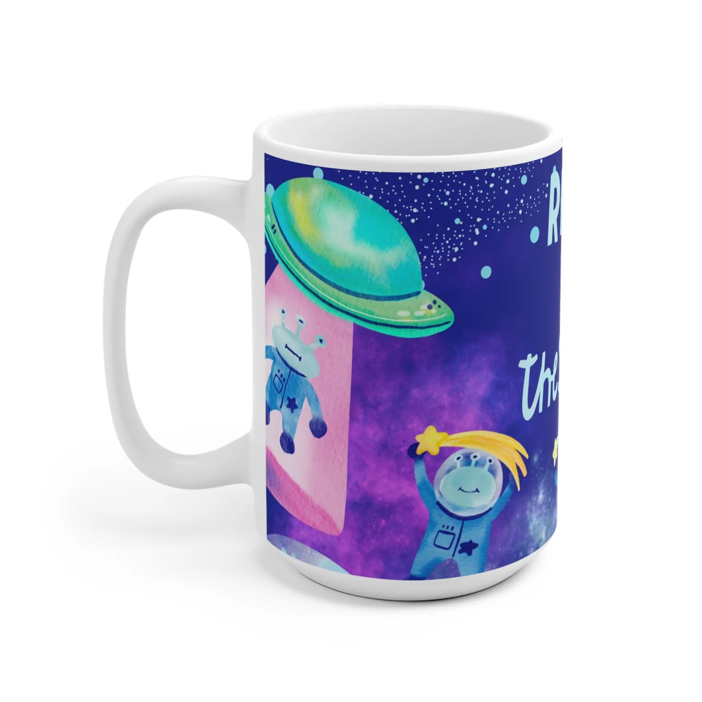 Reach for the Stars Mok – Kawaii Sterren Keramiek Mok 330 ml & 440 ml Printify