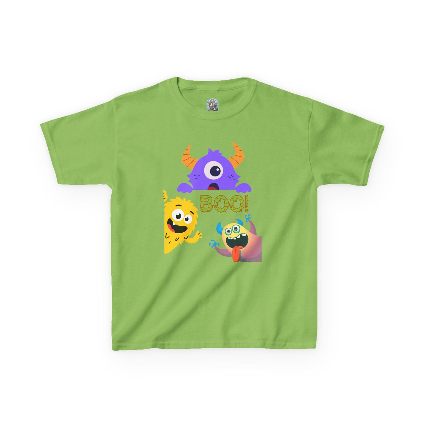 Kinder T-shirt – Boo! Halloween Monsters