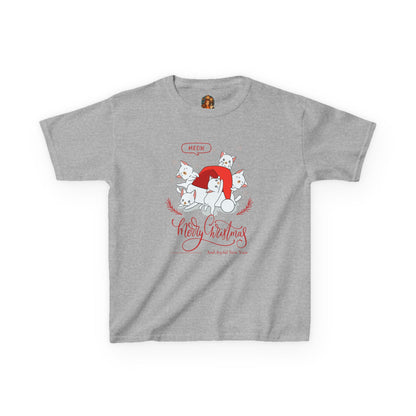 🎄 Kerst Kinder T-Shirt – Katten Kerst Collectie (Kids XS–XL)