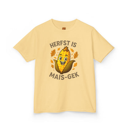Mais gek kinder shirt yellow haze bedrukking voor