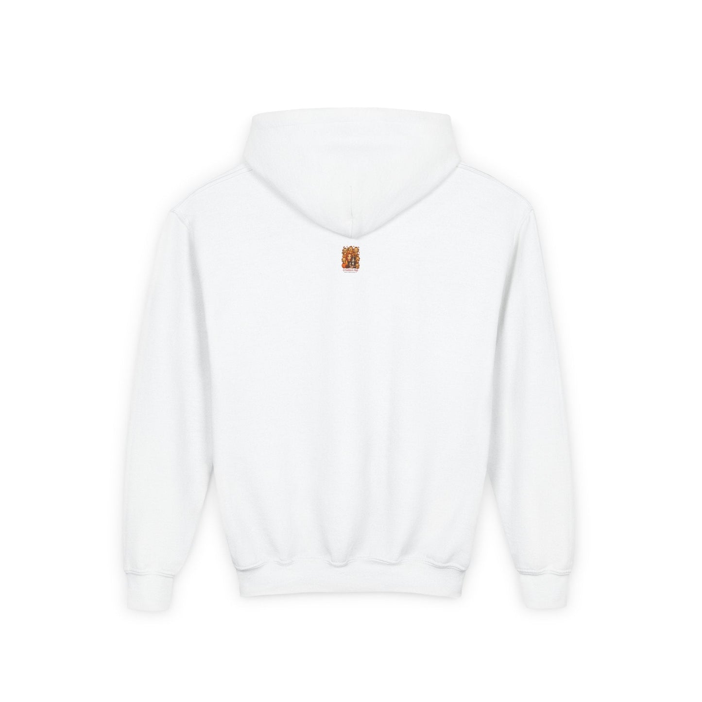 Kids Hoodie Warrior strijder achterkant wit