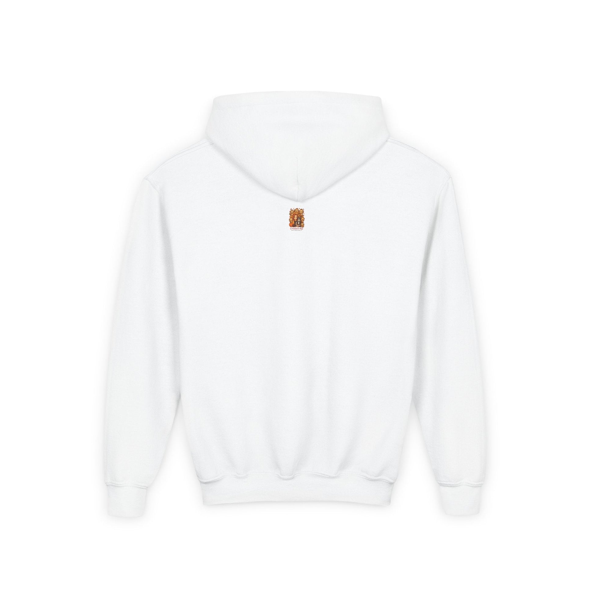 Kids Hoodie Warrior strijder achterkant wit