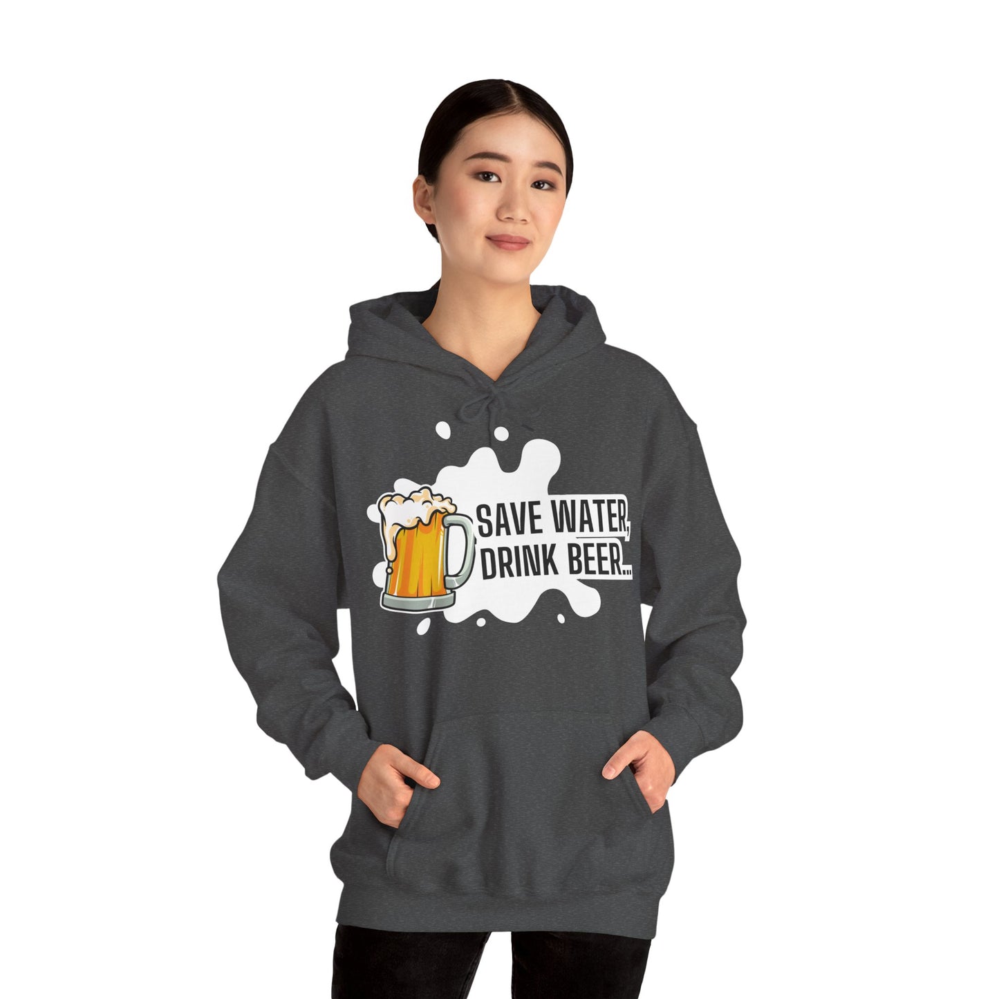 Unisex Heavy Blend™ Hooded Sweatshirt – Save Water, Drink Beer Hoodie