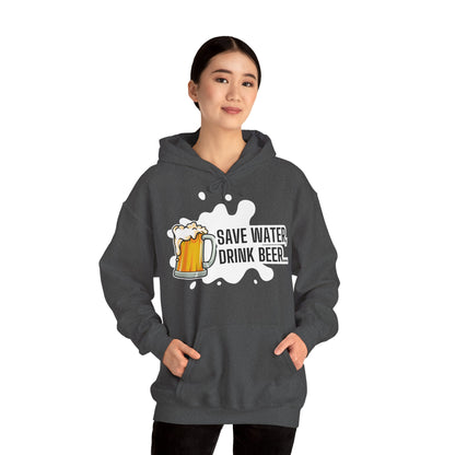 Unisex Heavy Blend™ Hooded Sweatshirt – Save Water, Drink Beer Hoodie