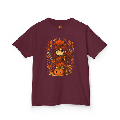 Kawaii anime girl warrior strijdster kinder shirt Maron. Bedrukking voor