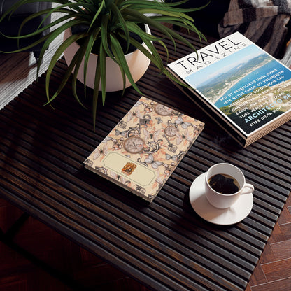 Notitieboek Vintage Tijd & Vlinders – voorkant met klokken en vlinders op beige achtergrond (13,2 x 18,8 cm)

Notitieboek Vintage Tijd & Vlinders – achterkant met klokken en vlinders, beige achtergrond (13,2 x 18,8 cm)