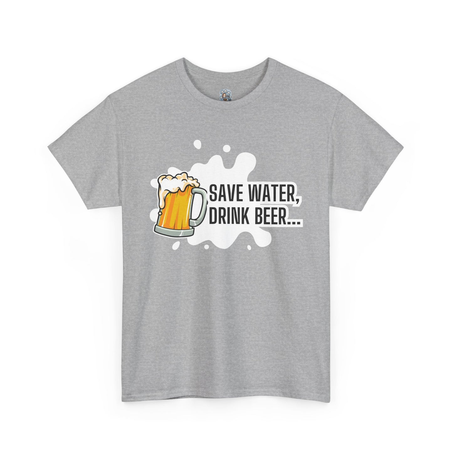 Unisex Unisex Heavy Cotton Tee – Save Water, Drink Beer