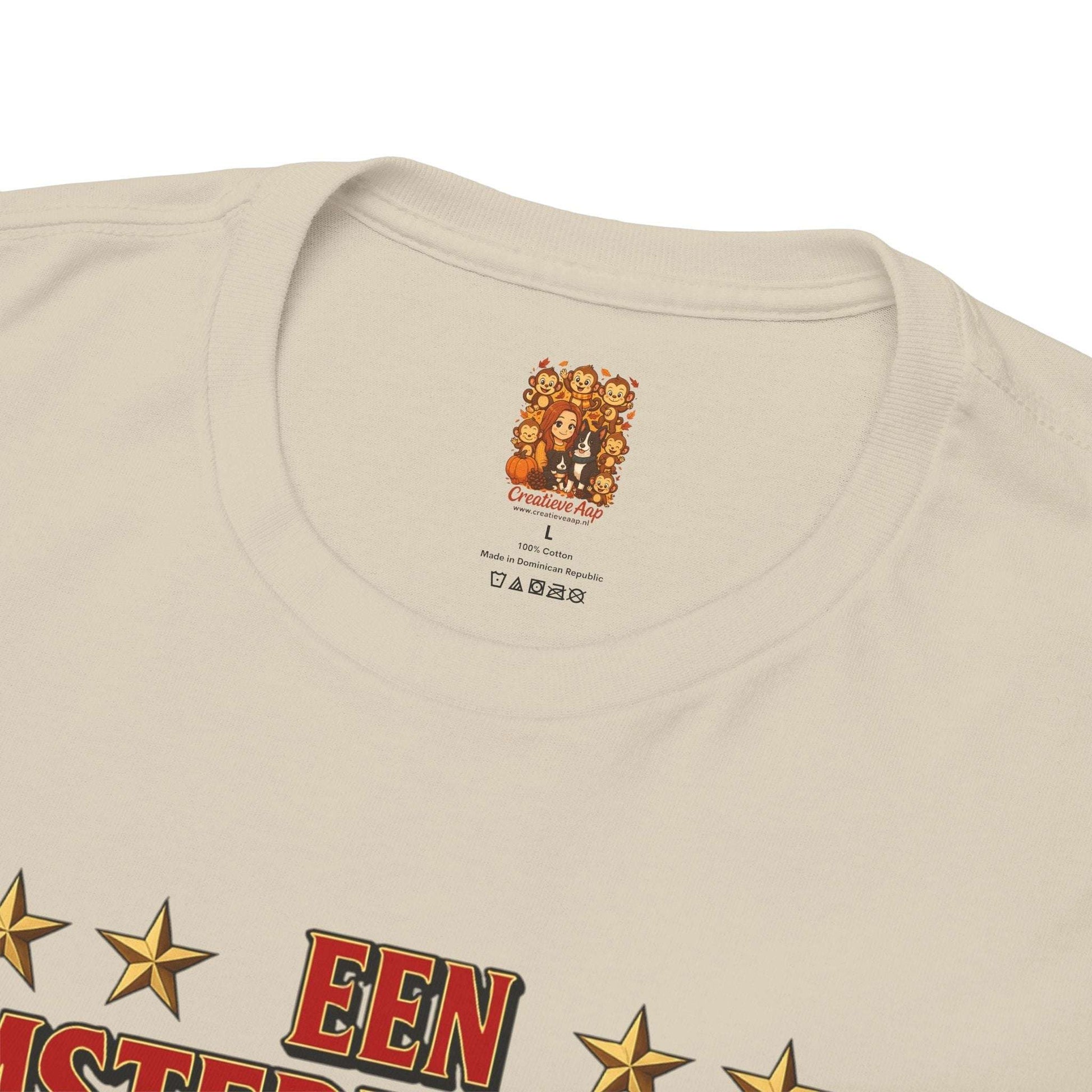 Shirt Kids Amsterdammer Sand Met Logo Creatieve Aap nek label