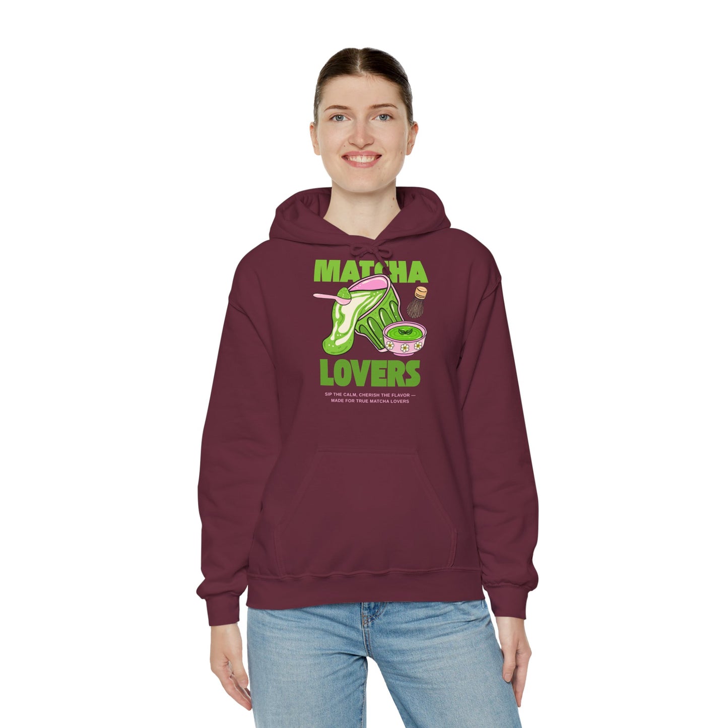 Unisex Heavy Blend™ Hooded Sweatshirt – Matcha Lovers