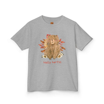 Hallo Herfst beer kinder shirt Sporty Grey