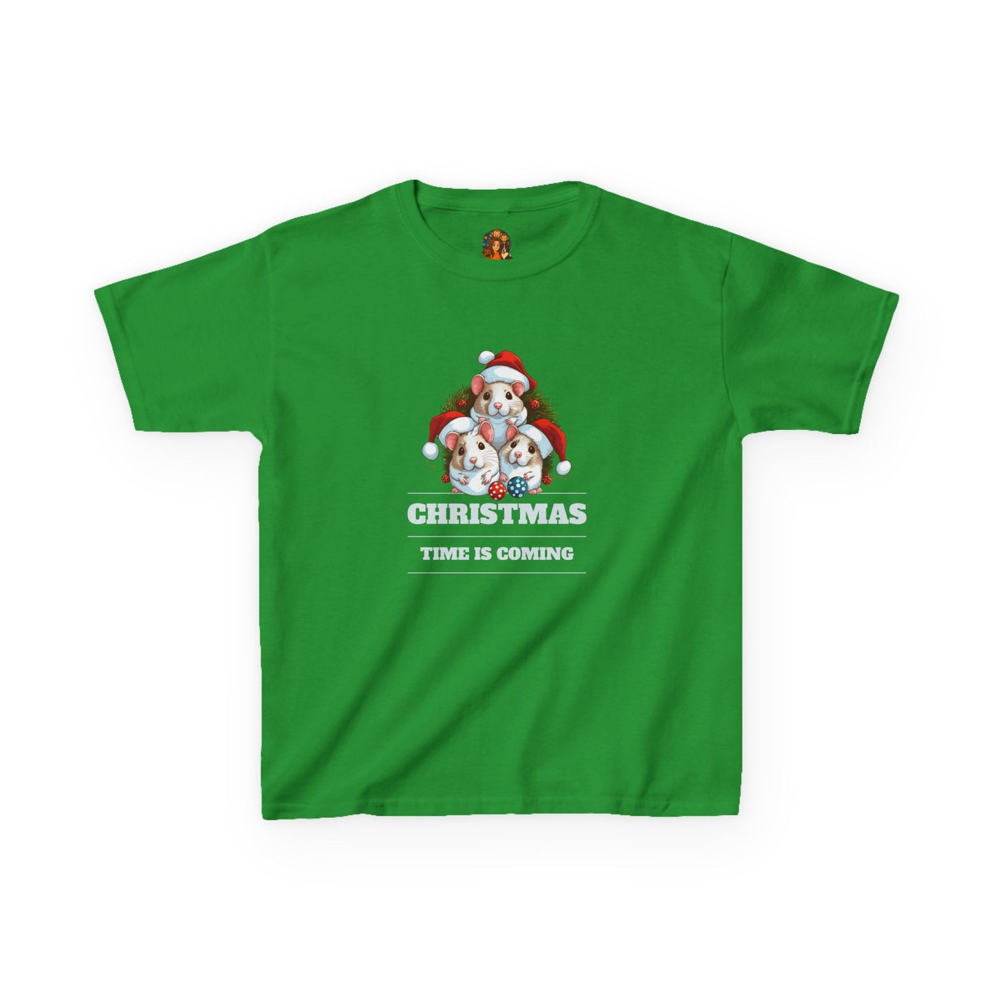 🎄 Kids Kerst T-Shirt – Christmas Time Is Coming