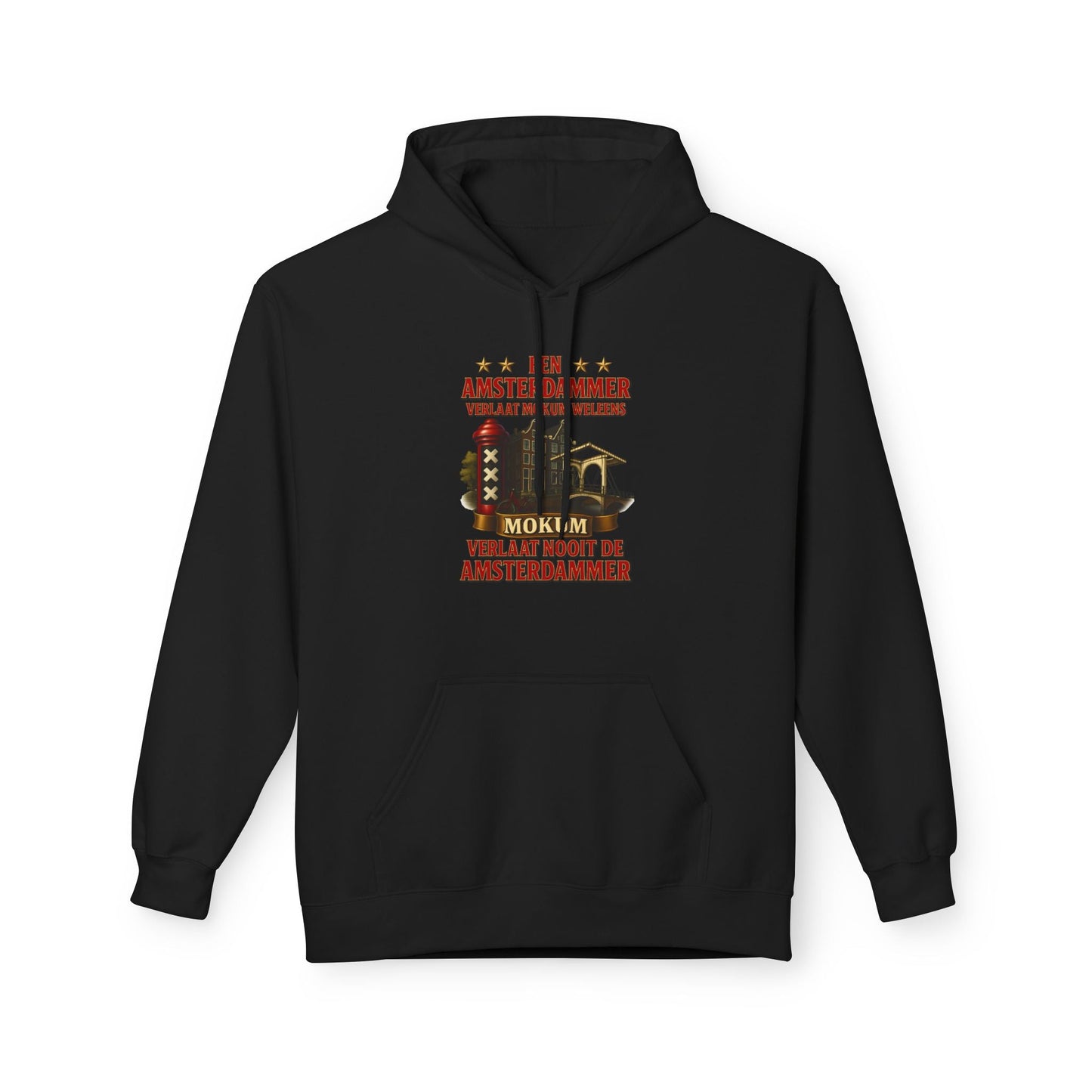 Hoodie Amsterdammer zwart