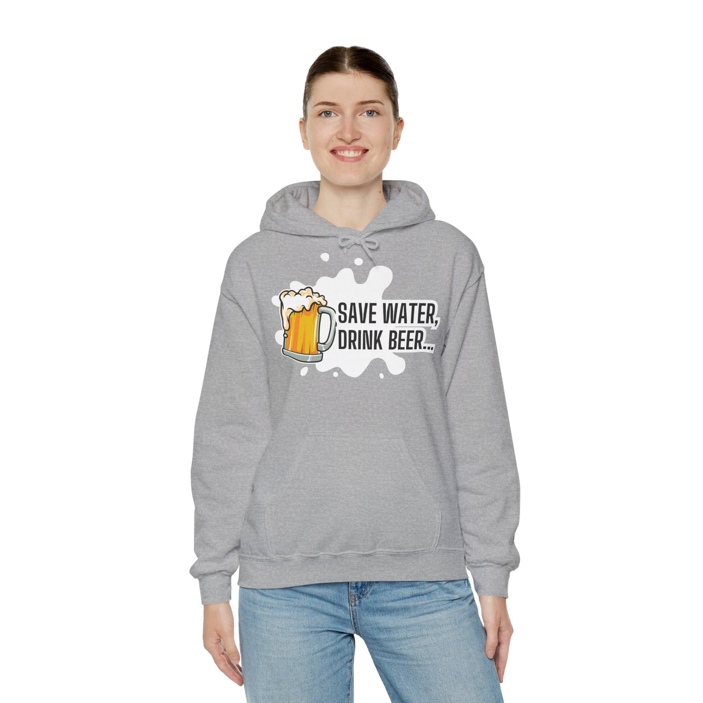 Unisex Heavy Blend™ Hooded Sweatshirt – Save Water, Drink Beer Hoodie