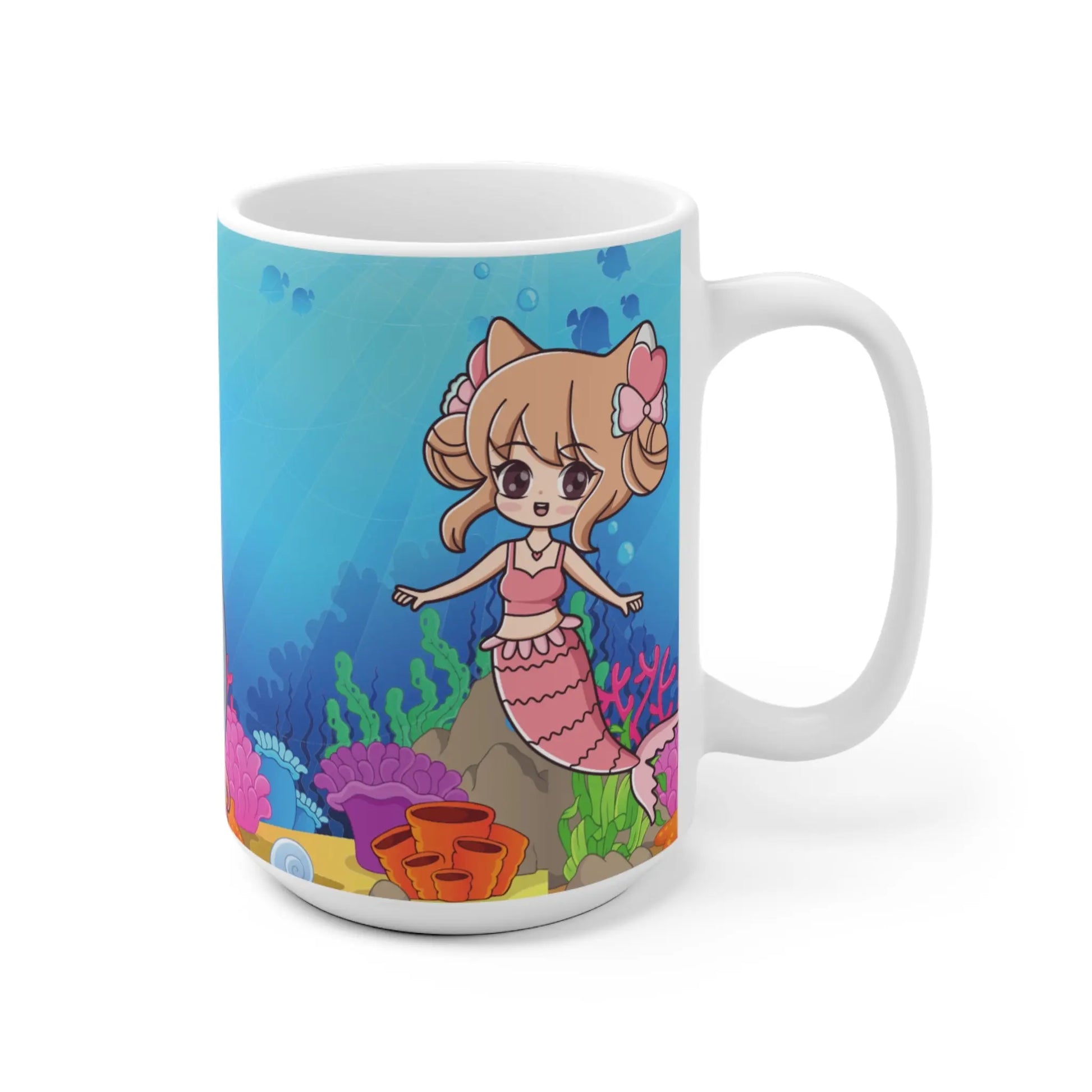 Kawaii Zeemeerminnen Mok – Keramiek 330ml of 440ml Printify