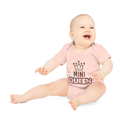 Mini Queen Romper – Schattige Baby Romper met Kroontje | Biokatoen in 4 Kleuren Printify