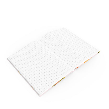 Cactus notitieboek opengeklapt – stevige kwaliteit, 128 pagina’s van 90 gsm papier. Beschikbaar met gelinieerd, ruitjes of blanco papier.