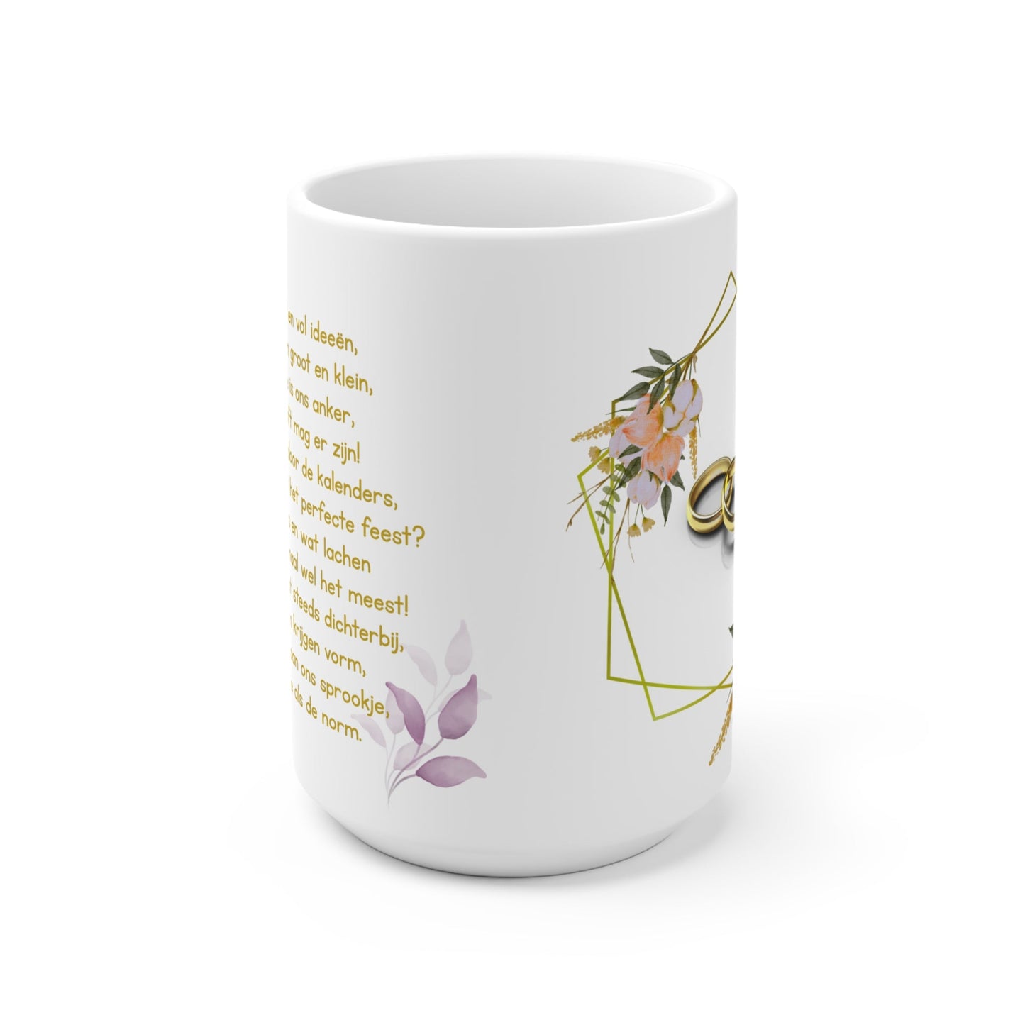 Verloving & Bruiloft Plannen Mok – Romantische Tekst – 325 ml & 440 ml Printify