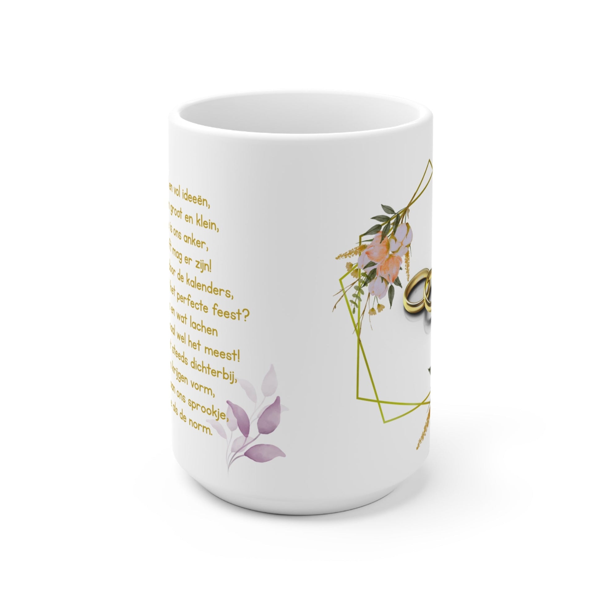 Verloving & Bruiloft Plannen Mok – Romantische Tekst – 325 ml & 440 ml Printify