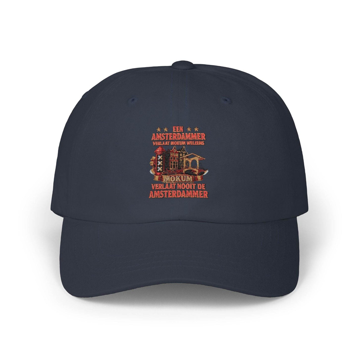 Amsterdammer Cap – Geborduurd Design 🧢🌆 - Creatieve Aap