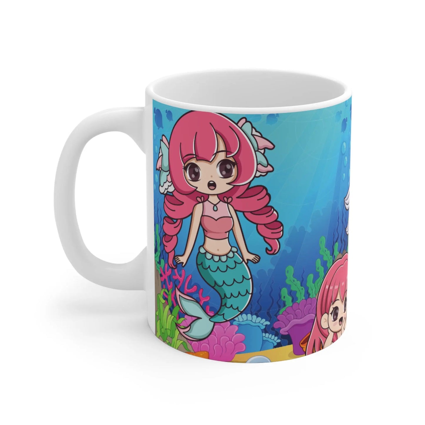 Kawaii Zeemeerminnen Mok – Keramiek 330ml of 440ml Printify