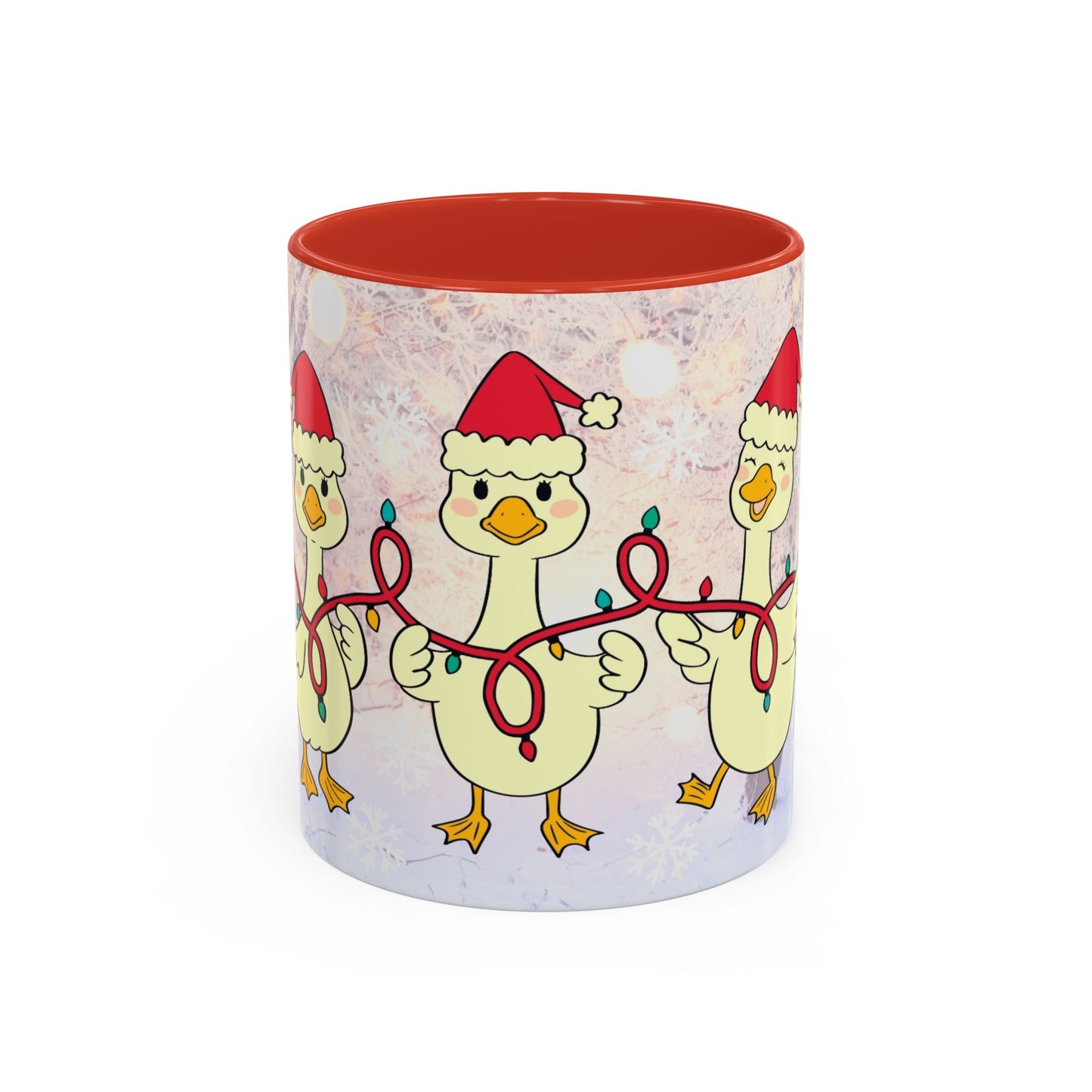 Ganzen Familie Kerst Mok – 330 ml – Kawaii Kerst Editie