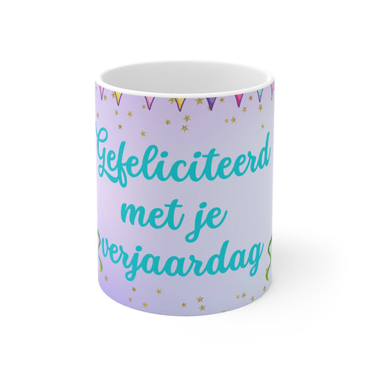 verjaardag gefeliciteerd katten mok Printify