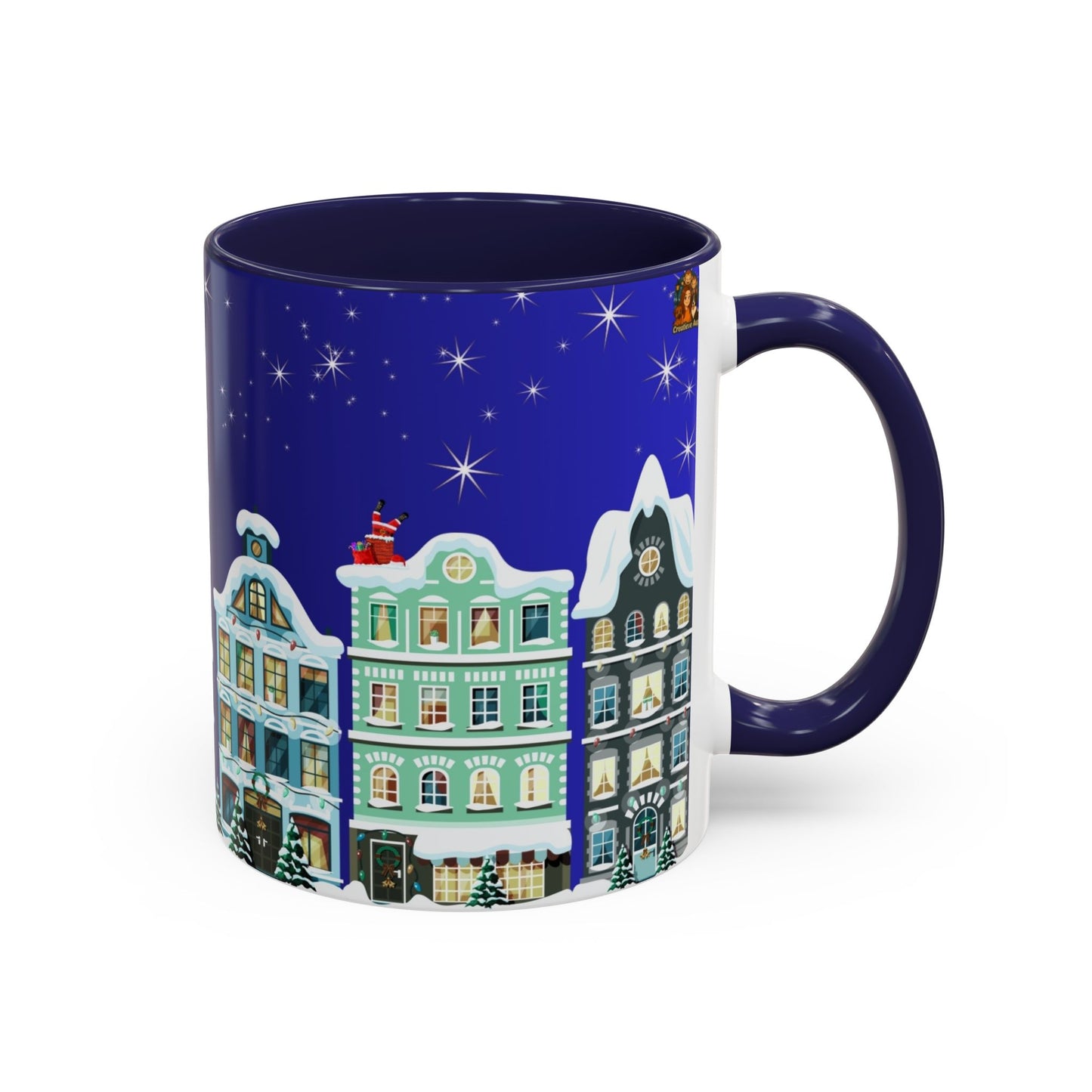 Kerst Stad Mok – Winterse Village Stadshuisjes – 330 ml