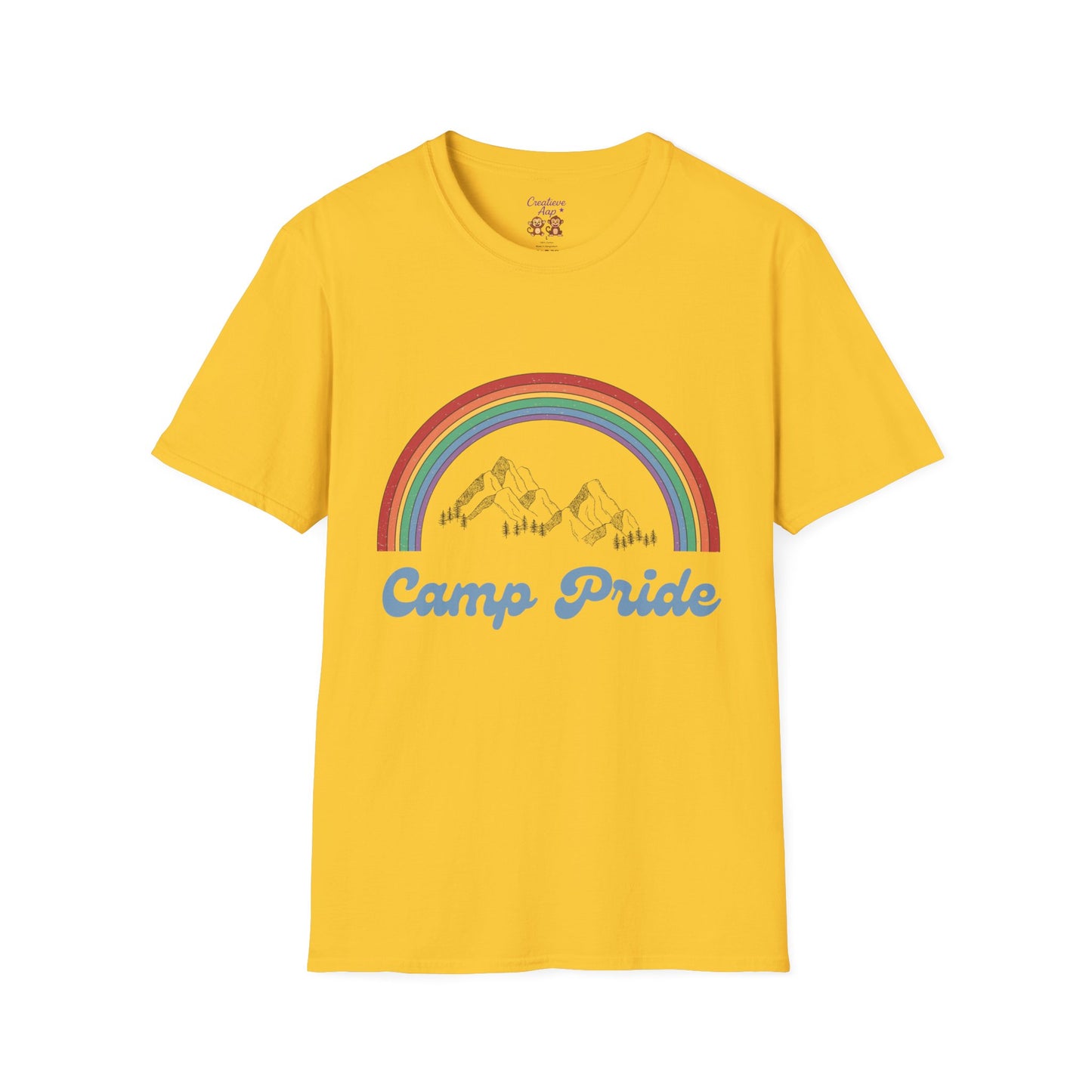 Camp Pride T-shirt – Unisex Pride Outdoor Shirt – Maten S t/m 5XL